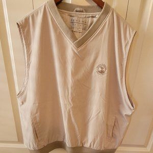 Pebble Beach Golf Links Lined Golf Vest by Tehama.  Size XL.  EEUC.